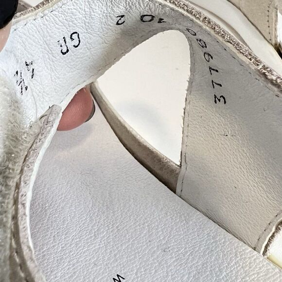 Waldlaufer Sina Metallic Silver Leather Comfort Sandals - Picture 7 of 8